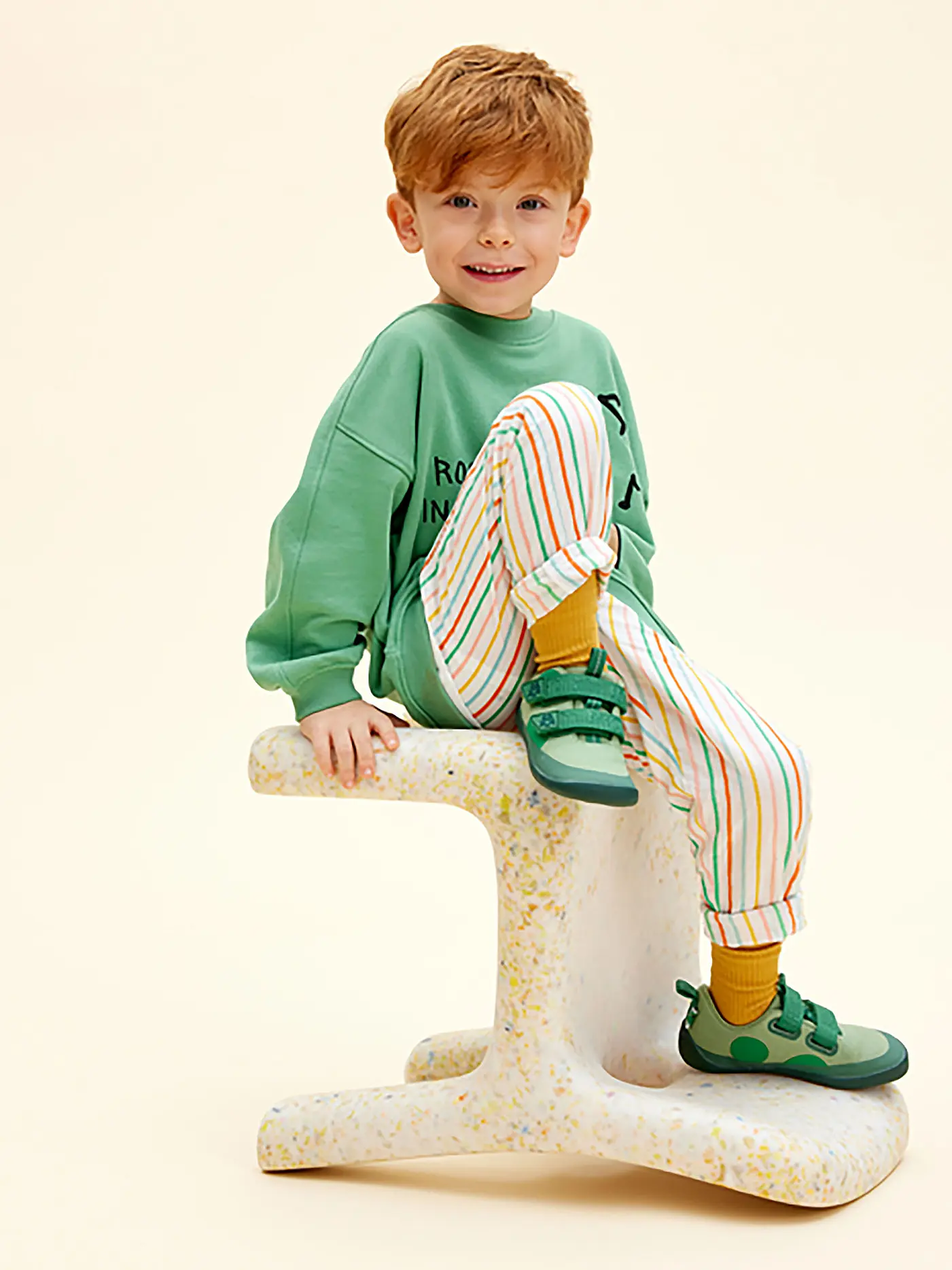 AFFENZAHN | Kinder Sneaker Barfußschuh  COTTON LUCKY Frosch | 